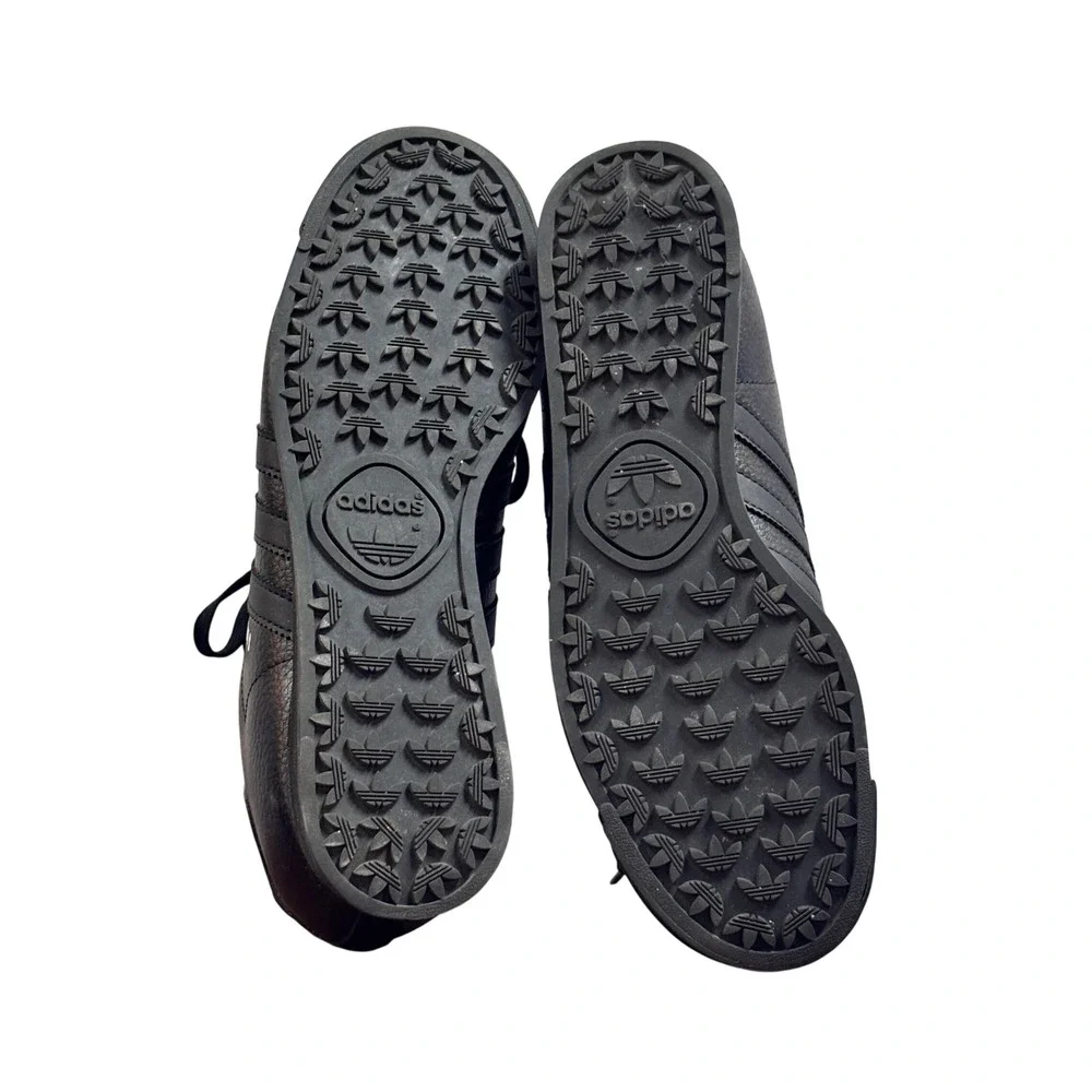 Adidas Samoa Mens Sneakers Core Black Leather Retro Low Top IG1817 Size 8